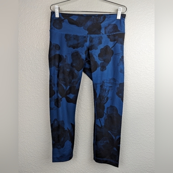 Lululemon Wunder Under Floral Crop Leggings - Picture 1 of 3